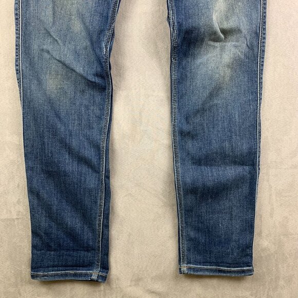 DU/ER Mens Pants 32 Blue Jeans L2X Slim Fit Stretch Performance Denim 32x32 - Picture 3 of 13